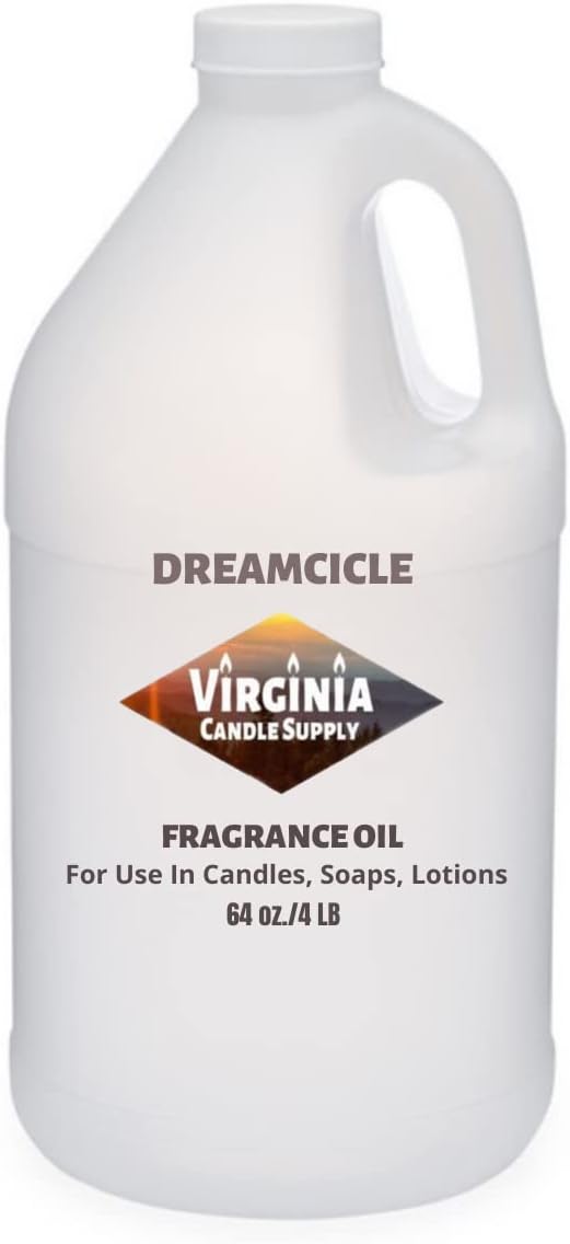 Dreamcicle Fragrance Oil (64 oz Jug) for Candle Making, Soap Making, Tart Making, Room Sprays, Lotions, Car Fresheners, Slime, Bath Bombs, Warmers…