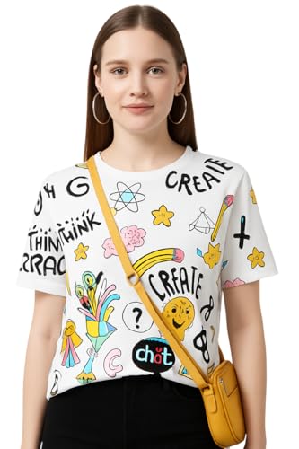 Image of THE DRY STATE Women Cotton Half Sleeve T-Shirt