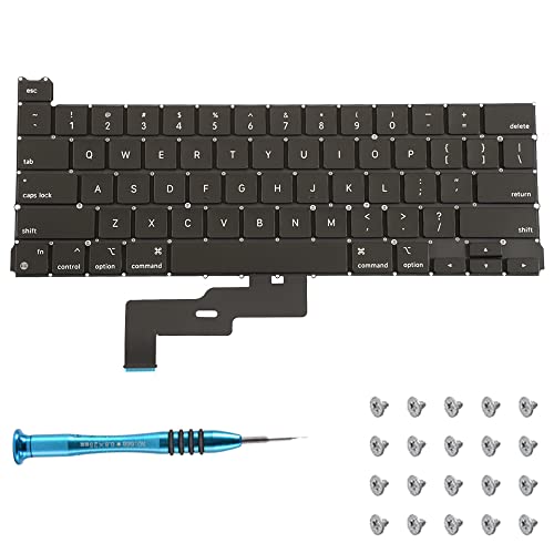 Willhom Keyboard With Screws And Screwdriver Kit Replacement For Macbook Pro ...