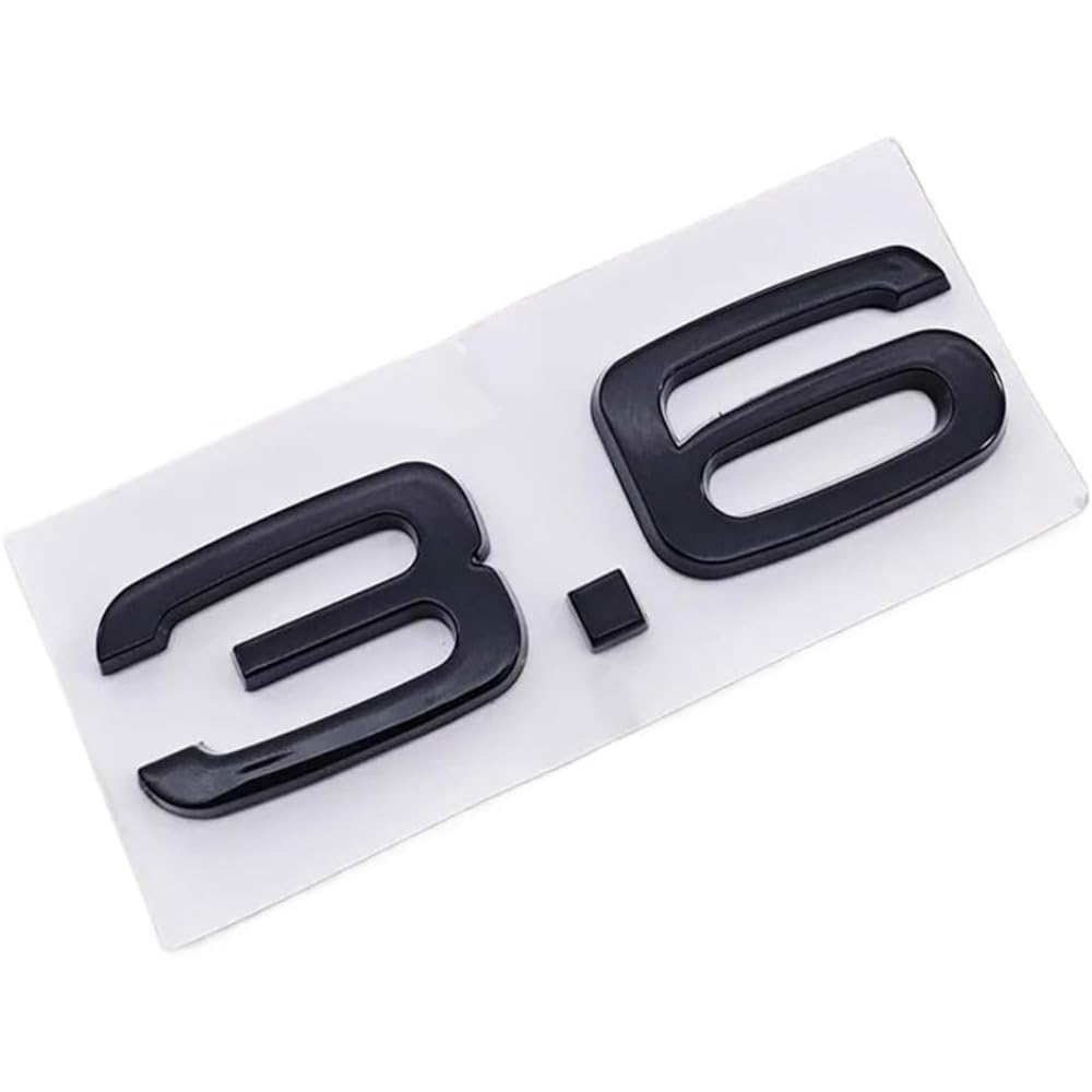 Mauxpiao B Compatible With Abs Car Logo 1.9 2.0 2.8 3.0 4.2 Tdi 3.6 Sticker Trunk Emblem Rear Adge Rewr/B/A
