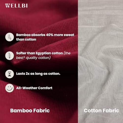 Image of Wellbi Bamboo Women's Tshirt - Ultra-Soft, Breathable & Sustainable | Premium Cotton Blend for Supreme Comfort | Stylish & Eco-Friendly T-Shirt for Women | Tshirt Women Cotton