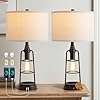 Farmhousedualusbchargingports3waydimmabletouchcontroltablelampwithnightlightblackbedsidelampslampsforlivingroombedroom  Urban Country Home Decor Farmhouse dual usb charging ports 3 way dimmable touch control table lamp with nightlight black bedside lamps lamps for living room bedroom  urban country home decor