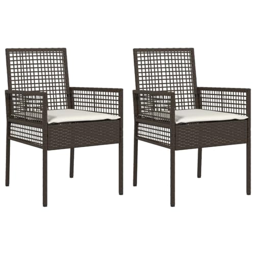vidaXL Set di sedie da Esterno Moderne per Balcone 1 Posto Resistente alle intemperie e Confortevole in Vimini Testurizzato, mobili per Patio Ideali per Rilassarsi e Leggere all'aperto.