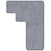 POLYTE Oversize, 60 x 30 in., Quick Dry Lint Free Microfiber Bath Towel Set, 6 Piece (Gray)