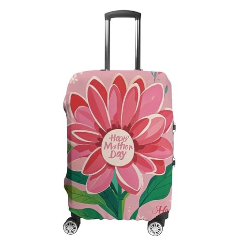 Happy Mother Day Luggage Cover, Elastic Luggage Protector Fits 19-32in Suitcases, Washable & Anti-Scratch Suitcase Cover for Men Women S