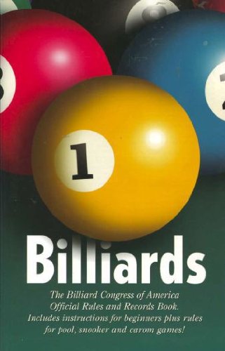 Billiards : The Official Rules & Record Book 1996 187849306X Book Cover