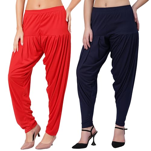 Image of Buy That Trendz Patiala Pants for Women Combo Regular Fit Cotton Patiala Salwar