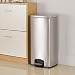 NEHARO Pattumiera con Coperchi 30 Litri Pedale Bidone della Spazzatura più Dolce e silenziosa Aprire e chiudere Trash Can for Cucina Ufficio Spreco Can (Color : Silver, Size : 30L)