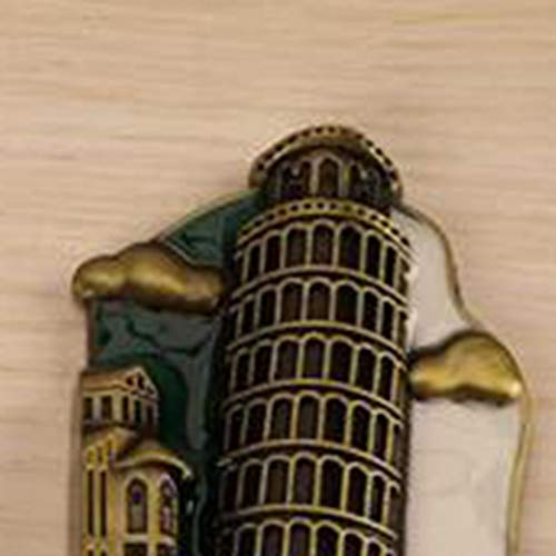 Adesivos magnéticos 3D criativos Geladeira Marca de referência famosa Adesivo de refrigerador de met