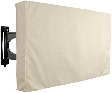 KHOMO GEAR Outdoor TV Cover - SAHARA Series - Universal Weatherproof Protector For 50 - 52 Inch TV - Fits Most Mounts & Brackets