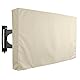 KHOMO GEAR Hülle Bezug für Fernsehen Wetterfestes Cover für TV Schutz für den Maßen 40 41 42 Zoll für LCD, LED, OLED und Plasmageräte Kompatibel mit Standardständern - Beige 40 - 42