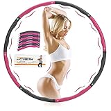 【5 Minuten Training = 1 Stunde Laufen】: Das Training mit hula hoop ist eine intensive und effektive Übung. Ein Hula-Hoop-Reifen erfordert viel Körperbewegung, so dass Sie hula hoop reifen nur 5 Minuten lang verwenden müssen, um vergleichbare Trainingseffekte wie bei einer 45-60 Minuten langen Laufeinheit zu erzielen. Regelmäßiges Training kann Stärken Sie die Koordination Ihres Körpers und formen Sie eine charmante Kurve und einen gesunden Körper für Sie, Mach dich für immer jung und schön