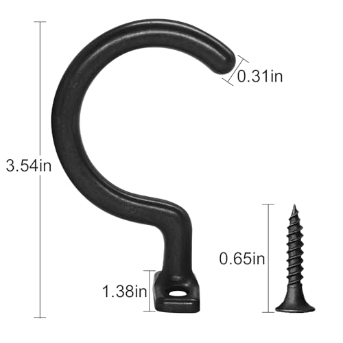 image for MoyanSuper 2pcs Billiards Bridge Hook with 4 Mounting Screws, Pool Bal