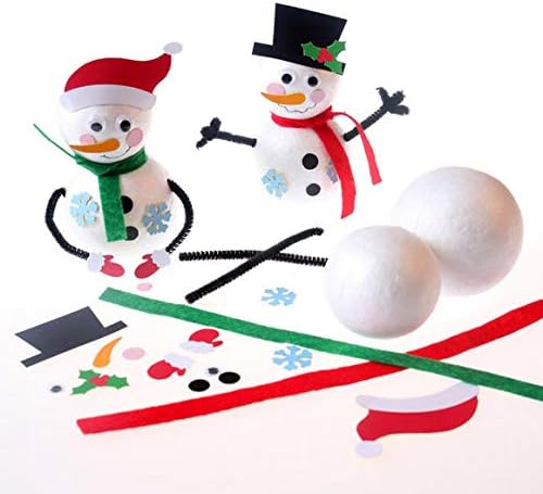 Miniatura 4 de FFchuanhe Bolas de espuma para manualidades de 2 pulgadas, paquete de 112 unidades, bolas redondas lisas de poliestireno blanco, para artes y