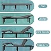 Fromann Adjustable Bed Frame Twin XL Bed Base with Wireless Remote, Head & Foot Incline, Zero Gravity,USB Type C (with Synchronization Connector to King)