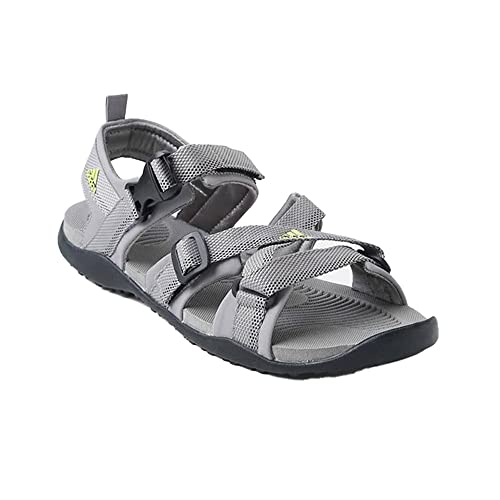 Image of Adidas Men NU GLADI M Synthetic Outdoor Sandal CBLACK /DOVGRY /BLIBLU | HPW45