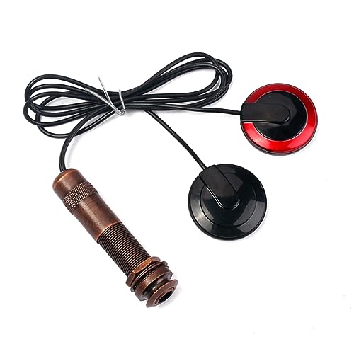 ibasenice デュアルツイン内蔵センサー チューナー エレキギター用のアウトプットジャック ピエゾマイクピックアップ トランスデューサーが提供する マンドリンピックアップ