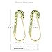CZ Safety Pin Cartilage Huggie Hoop Earrings for Women Girls Dainty Cubic Zirconia Dangle Drop Hypoallergenic Stud Post Pave Crystal Fashion Hoops Jewelry (Boho Green)