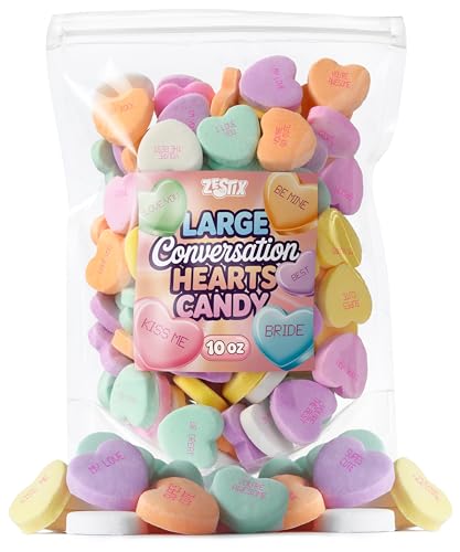 Large Conversation Hearts Candy 10oz – Valentines Bulk Mix & Mother’s Day Edition – Ideal for...