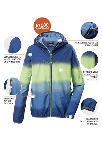Veste imperméable garçon Killtec Kos 144 avec capuche réglable - 5