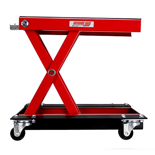 Extreme Max 5001.5059 Wide Motorcycle Scissor Jack With Dolly - 1100 Lbs. #TOP5