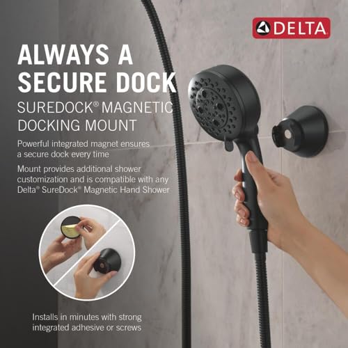 Delta SureDock Matte Black Magnetic Docking Mount, Matte Black 55100-BL by DELTA - Image 3