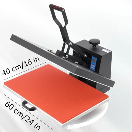 Prensa térmica profesional 16" x 24" para prendas miniatura 7
