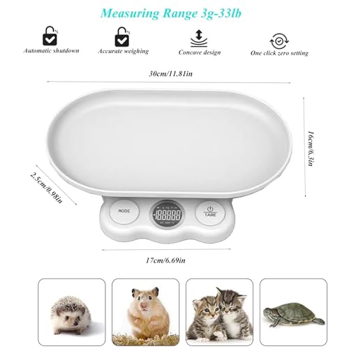 Balance pour petits animaux précision électronique 15 kg avec écran lisible pour hamsters - 6