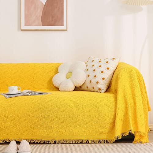 AIVIA Couch Cover Sheet Blanket, Oversized Couch Covers for 3 Cushion Sofa, Extra Large Furniture Decoration Covers Sofa Throws Sofa Slipcovers, L-Shape U-Shaped Sectional Protector for Cats Dogs