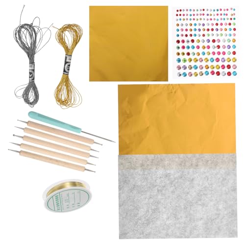 Feuilles métallisées dorées pour peinture et résine VILLCASE