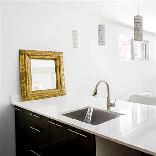 Image of Fossa 24 inchx24 inchx10 inch ๐-๐๐๐๐ ๐๐๐๐๐๐๐๐ Premium Stainless Steel Single Bowl Kitchen Sink | Scratch Resistant, Anti-Stain | Includes Coupling, Waste Pipe, and Silver (Matte Finish)
