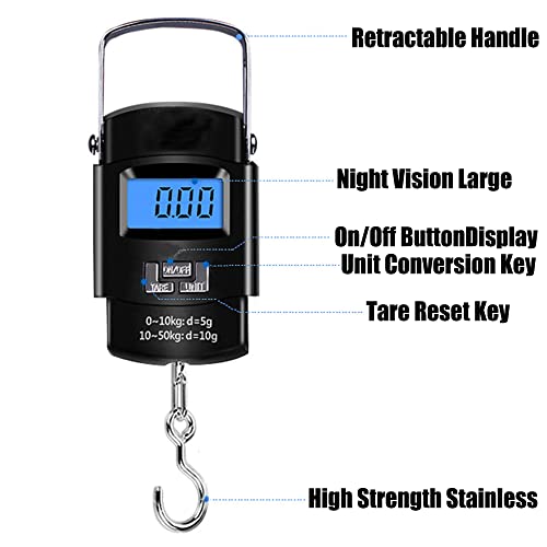 Báscula Digital LCD de Mano para Equipaje hasta 50 kg miniatura 5