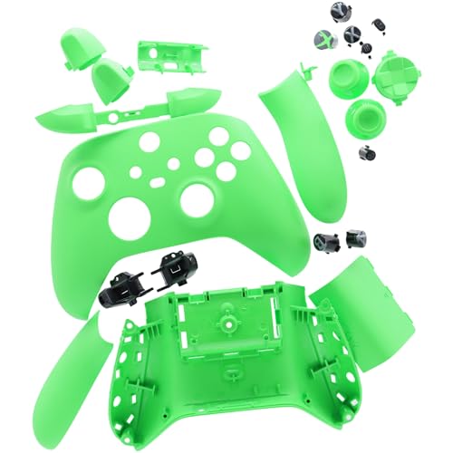 Image of Deal4GO Full Housing Shell kit w /Buttons Trigger Thumbsticks Replacement for Xbox Series X & S Wireless Controller 1914 (Velocity Green)
