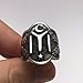 argunjewellery Dirilis Ertugrul Kayı IYI Crescent Motif 925K Sterling Silver Men's Ring (Thumb)
