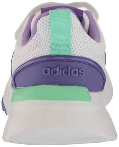 Adidas Racer Tr21 Running Shoe, White/Violet Fusion/Pulse Mint, 2 Us Unisex Little Kid #TOP2