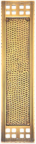 Baltimore Hardware - Arts & Crafts Push Plate 2-1/2" x 11-1/4" Polished Brass - A05-P5350-605