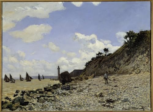 Affiche Artistique Bord de mer à Honfleur Monet pour Décoration Salon