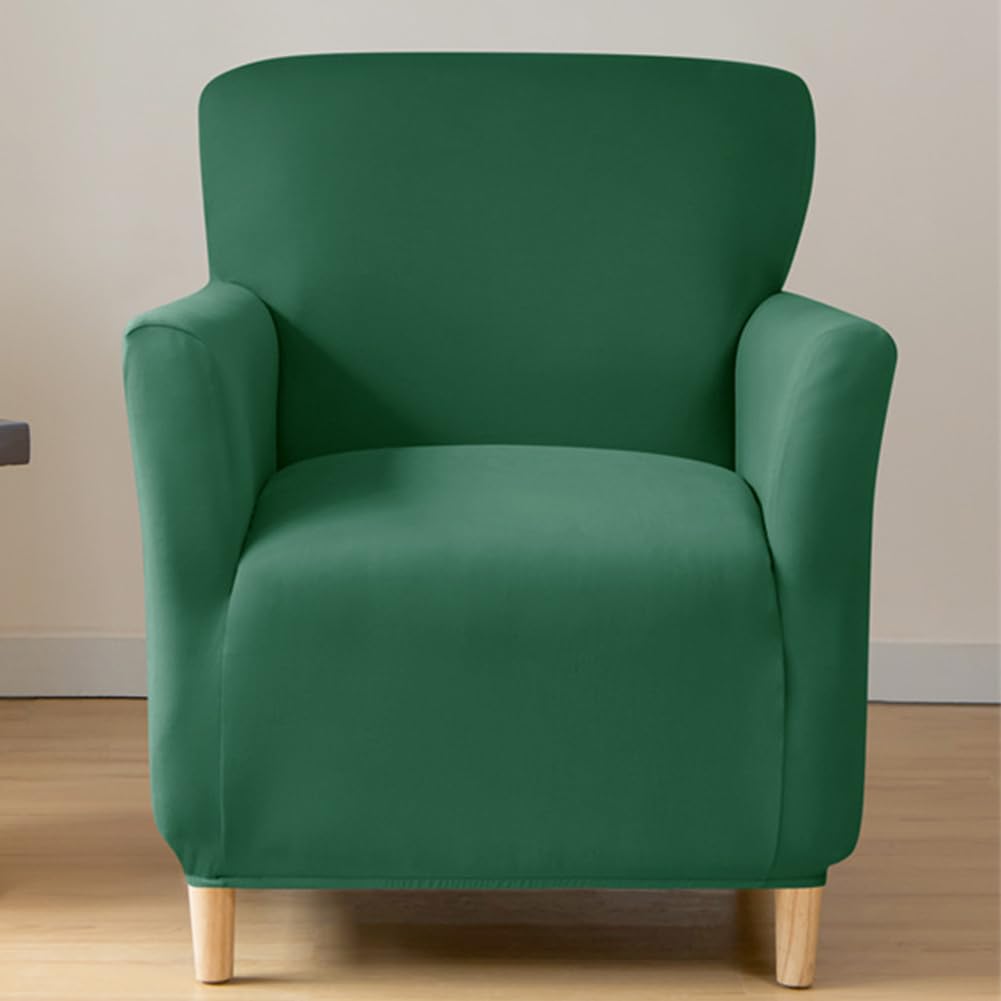 Housse de chaise élastique banquet verte pour fauteuil et réception salon