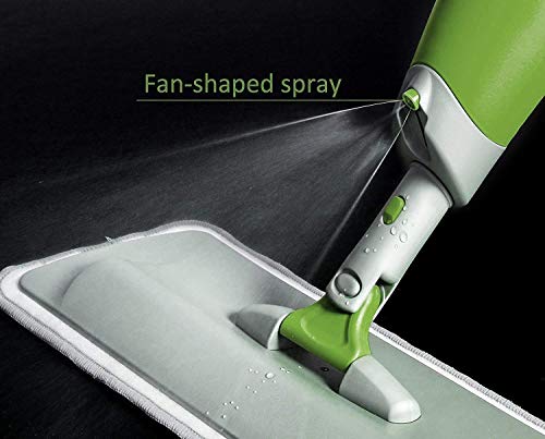 Image of Microfiber Floor Cleaning Spray Mop with Removable Washable Cleaning Pad and Integrated Water Spray Mechanism