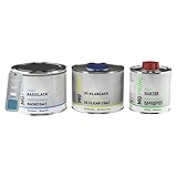MG PRIME Peinture voiture kit couche de fond prêt pour la pulvérisation pour Range Rover 620 / LRC620-JEH Xenon Blue Mica la base + le 2C vernis 1,25l