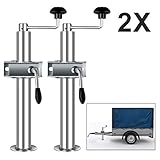 ★Funktion★------2 Heckstützen für PKW-Anhänger;Abstellstützen Rohrstützen mit Halterung;Praktischer Helfer zum Be-und Entladen