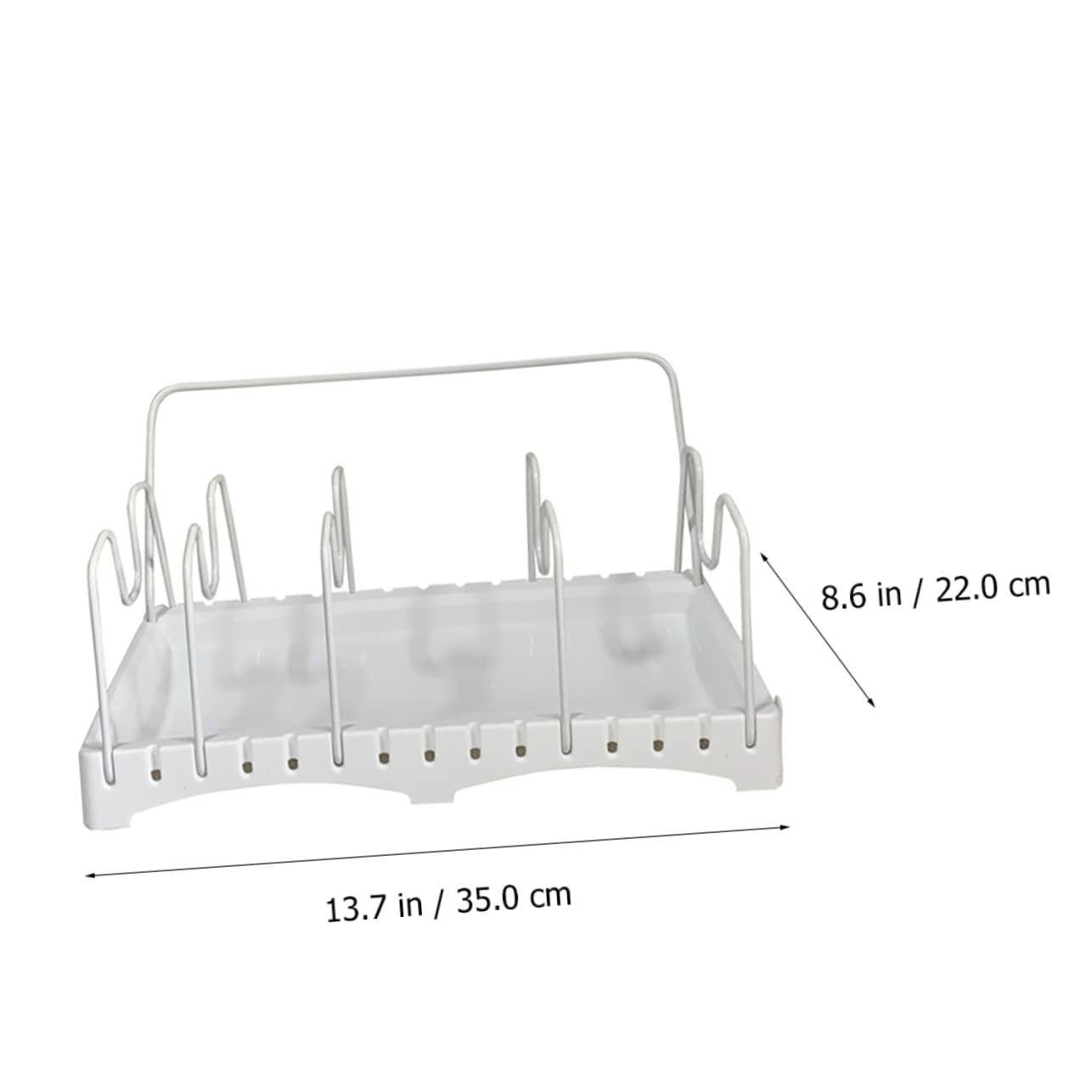 TOPBATHY Soporte Ajustable Para Tapas De Ollas Estante Para Utensilios Diseño Elegante