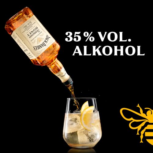 Jack Daniel’s Tennessee Honey - Tennessee Whiskey - Echter Honig, mit feinen Noten von Schokolade - 0.7L/35% Vol.