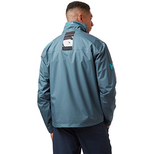 Image of Helly-Hansen mens Crew Midlayer Fleece Lined Waterproof Windproof Rain Jacket