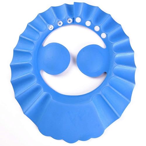 Image of Concepta Baby bath Shower Cap,Bath Visor hat for Eye and Ear wash Protection,Adjustable Silicone Bathing Crown Waterproof Shampoo hat for Washing Hair, Shower Bathing Protection Bath Cap for Toddler, Baby, Kids, Children (Pack of 4 Pis)