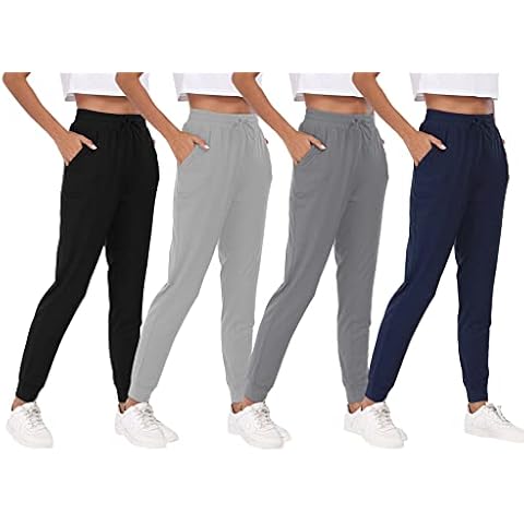 BVNSOZ Joggers for Women with Pockets Drawstring Sweat Pants for Yoga Running Workout Cover