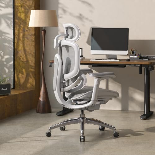 SIHOO Ergonomic Office Desk Chair, Full-Body Adaptive Support, White - image 1