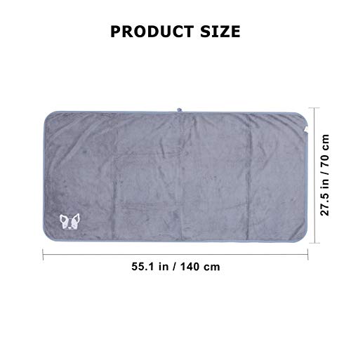POPETPOP Toalha de Banho para Cachorro Toalha Seca Superabsorvente para Cachorro