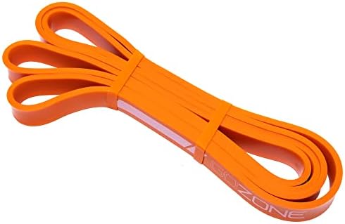 GoZone Medium Resistance Pull-Up Band - Closed Loop- 22-27kg Resistance - Providing Consistent Resistance During Workouts - Light & Portable - For Home & Gym Workouts - Orange - 100cm