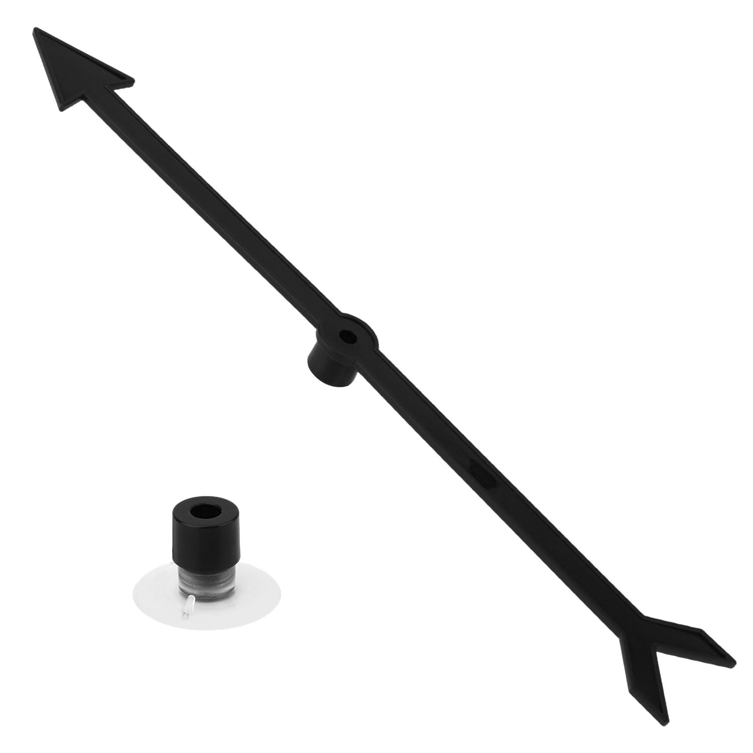 Large Arrow Spinner, Arrow Spinner with Suction Cup Stable Game Board Spinner Arrow Game Spinner Board Games Accessories for Classroom Activities Party Games (Black)